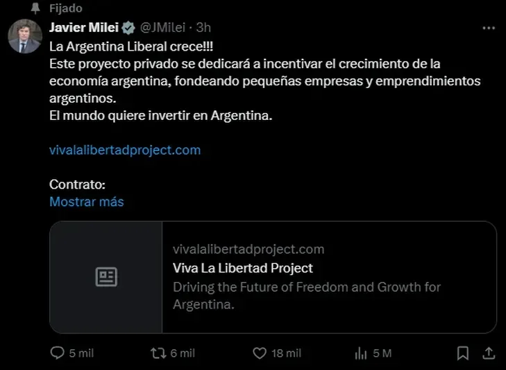 X Milei Javier