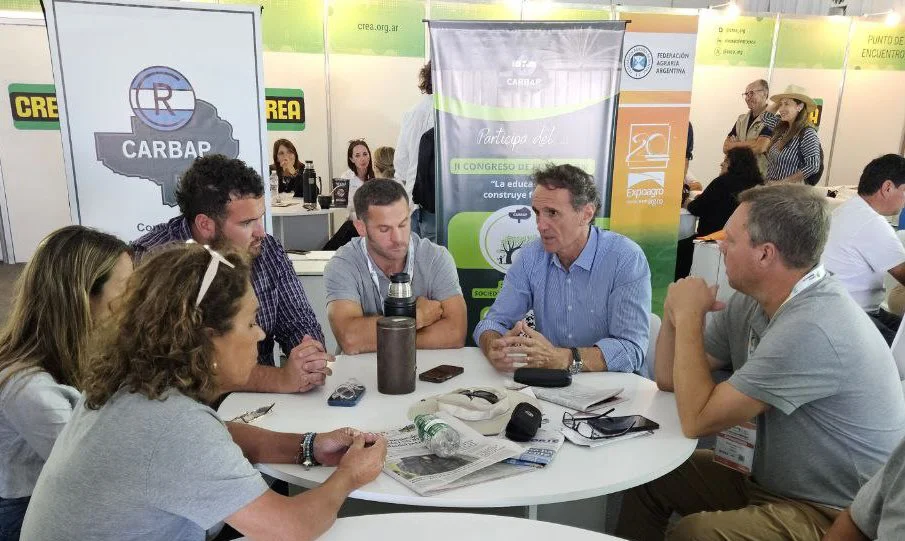 Katopodis se reunió en Expoagro con representantes de CARBAP y la Federación Agraria