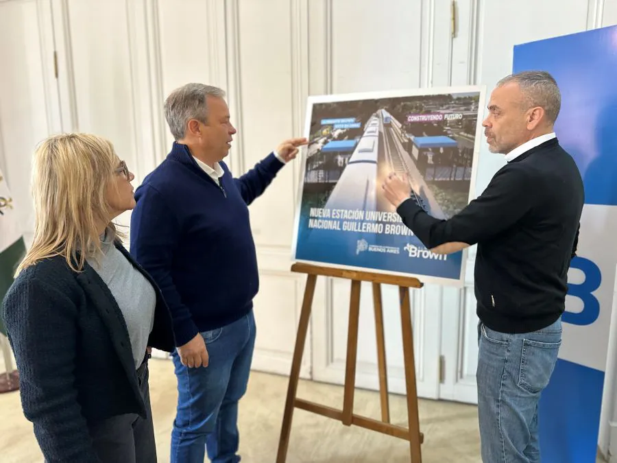 Cascallares pone el foco en la nueva Estación de Trenes de la Universidad Nacional Guillermo Brown (UNaB).