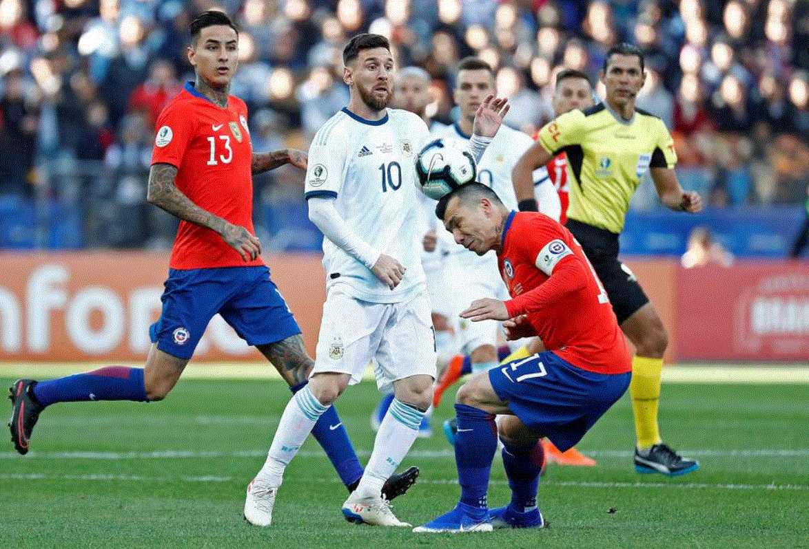 Argentina le ganó a Chile 2 a 1 en 2019.