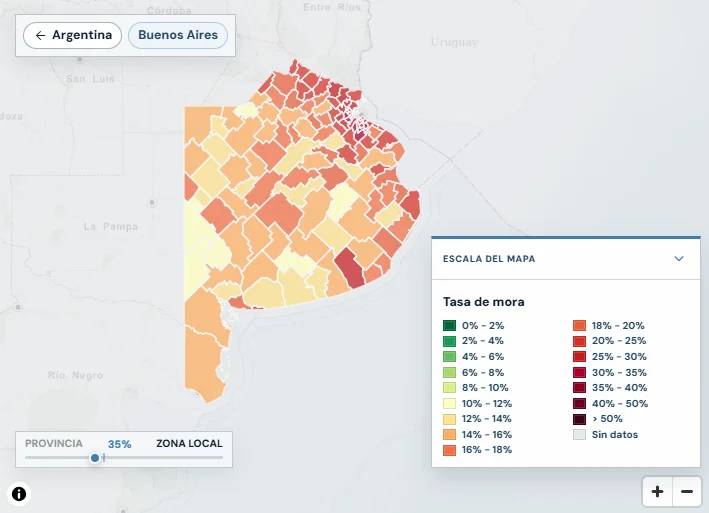 Mapa de la Deuda (CEC-FES), sobre datos del BCRA, agosto de 2026.