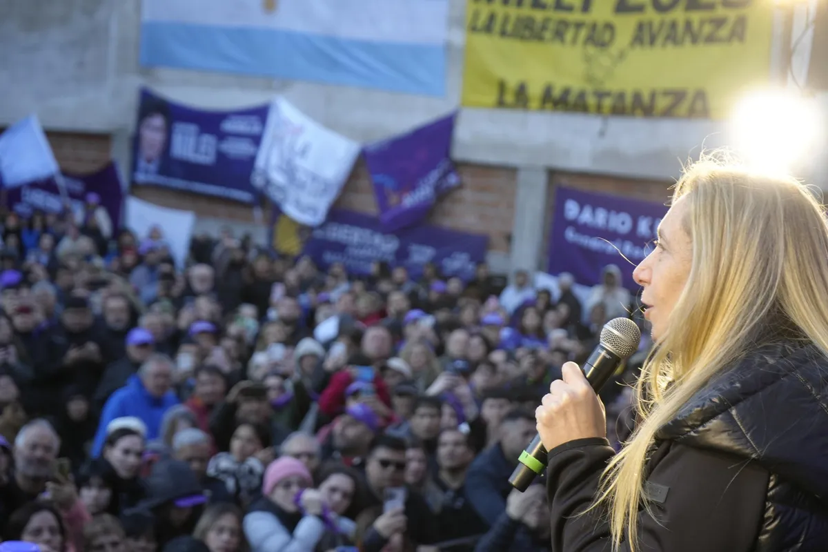 Karina Milei encabeza acto en La Matanza