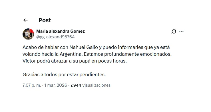 X Maria Alexandra Gómez