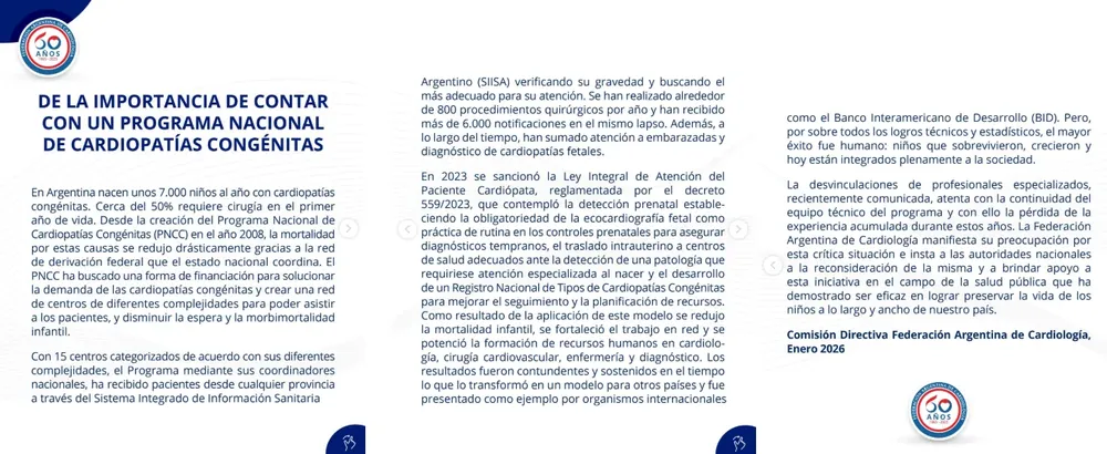 Comunicado Federación Argentina de Cardiología