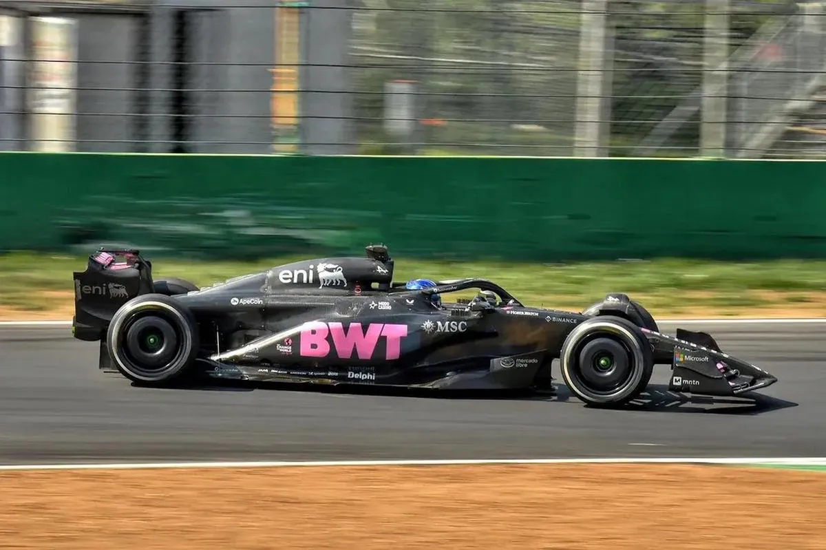 Colapinto en el circuito de Monza