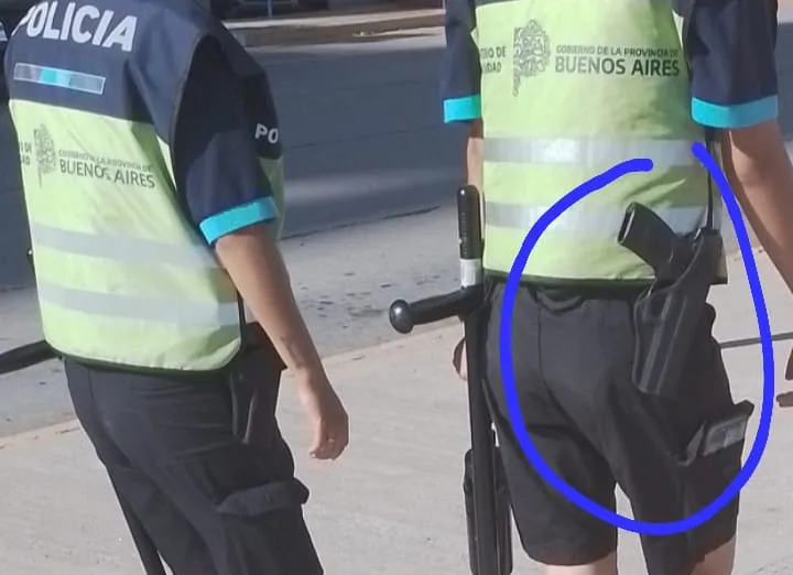 En redes sociales advierten sobre policías "sin armas" en la costa