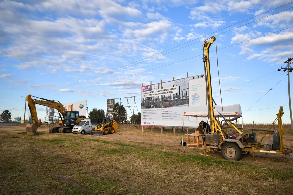 Kicillof dio inicio formal a las obras de construcción de la Estación Transformadora de Guaminí