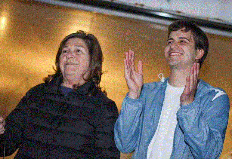 Gianini celebró el triunfo de Fuerza Patria.
