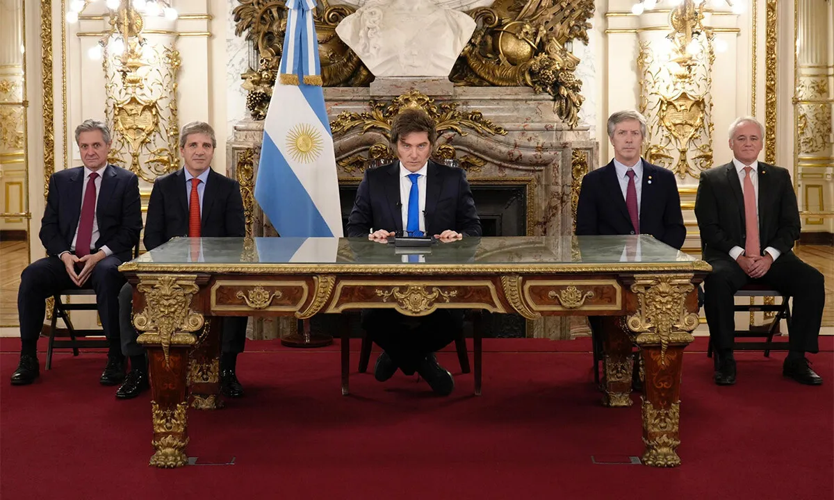 Javier Milei en cadena nacional