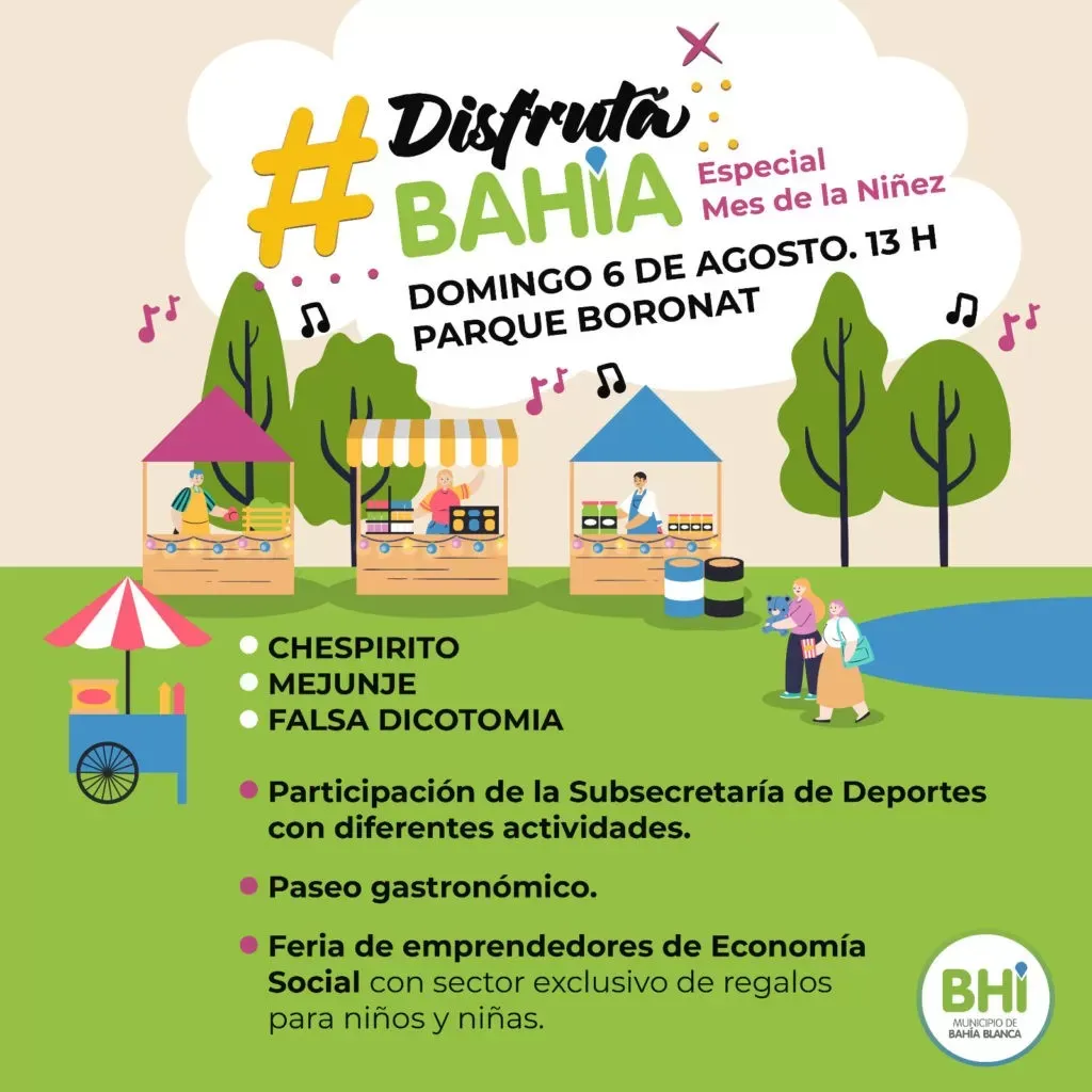 Se viene una nueva edición del “Disfrutá Bahía” en el Parque Boronat