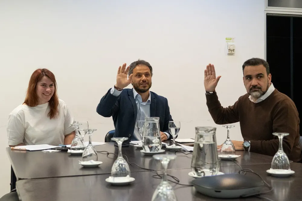 Reunión de la Comisión de Industria y Minería, encabezada por el diputado Martín Endere.