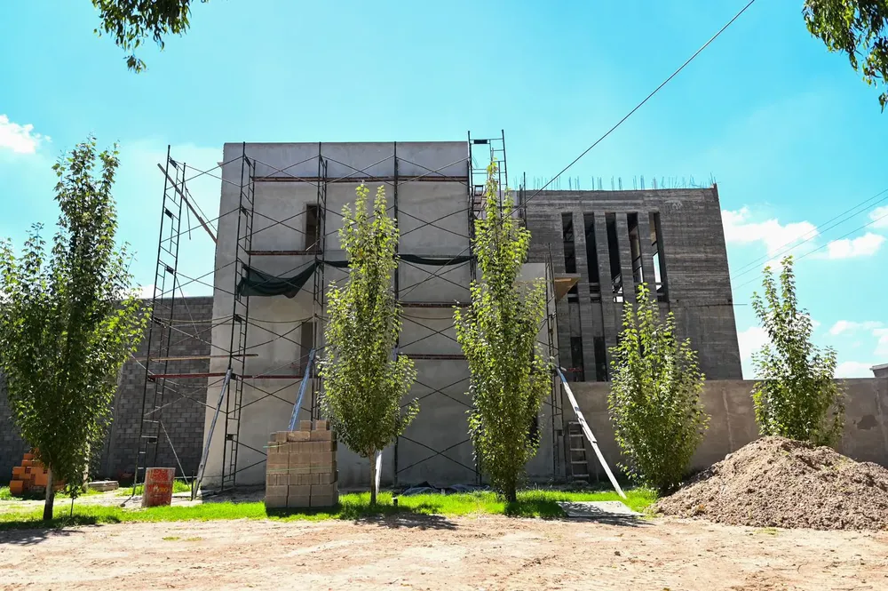 Obra de la nueva sede de la sede de la Universidad de Morón.