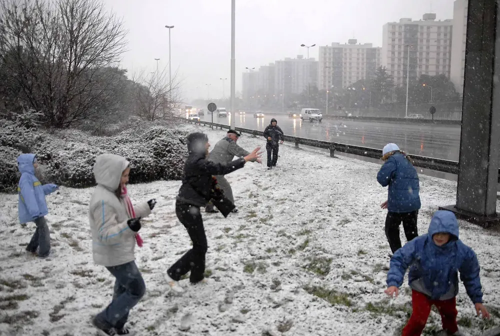 Nieve en Buenos Aires