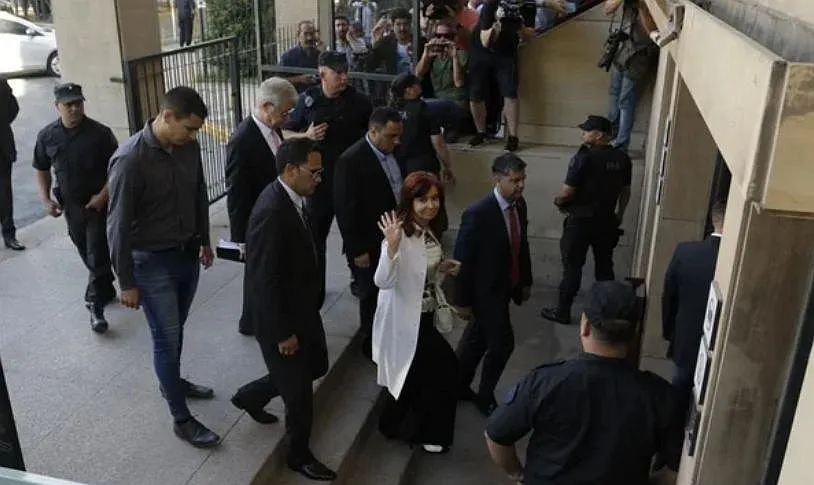 Cristina Fernández de Kirchner en los Tribunales porteños de Comodoro Py