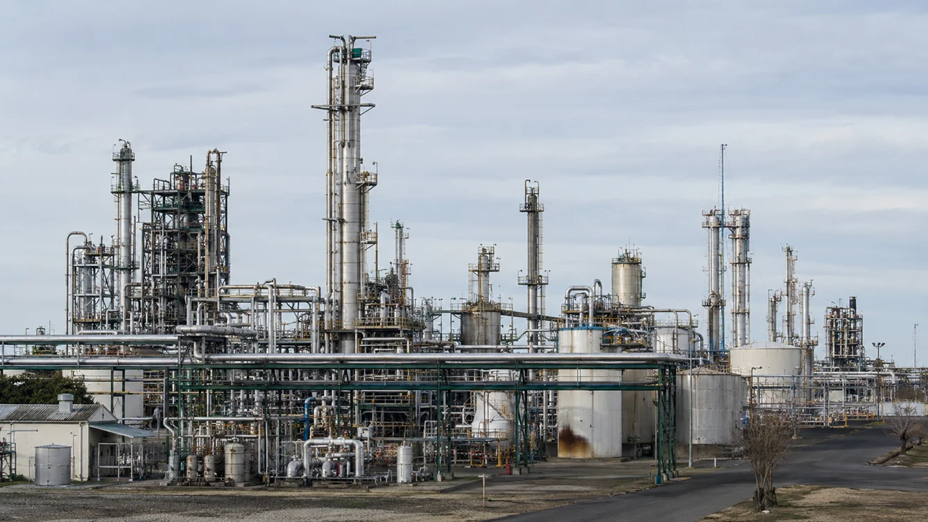 Planta petroquímica.