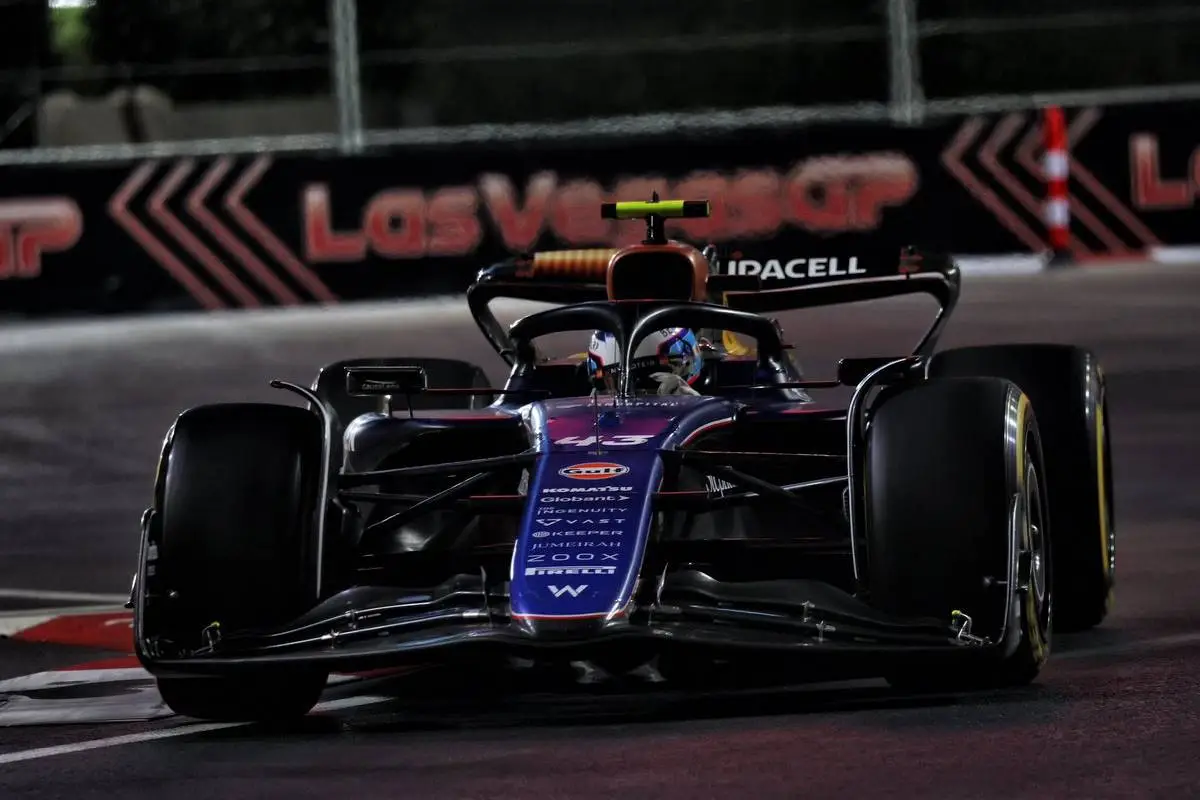 El balance de Colapinto tras la segunda práctica en Las Vegas