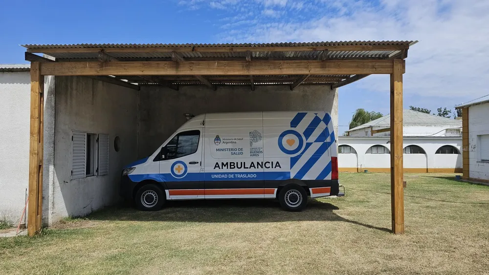 Avazan las obras en el hospital de Guaminí.