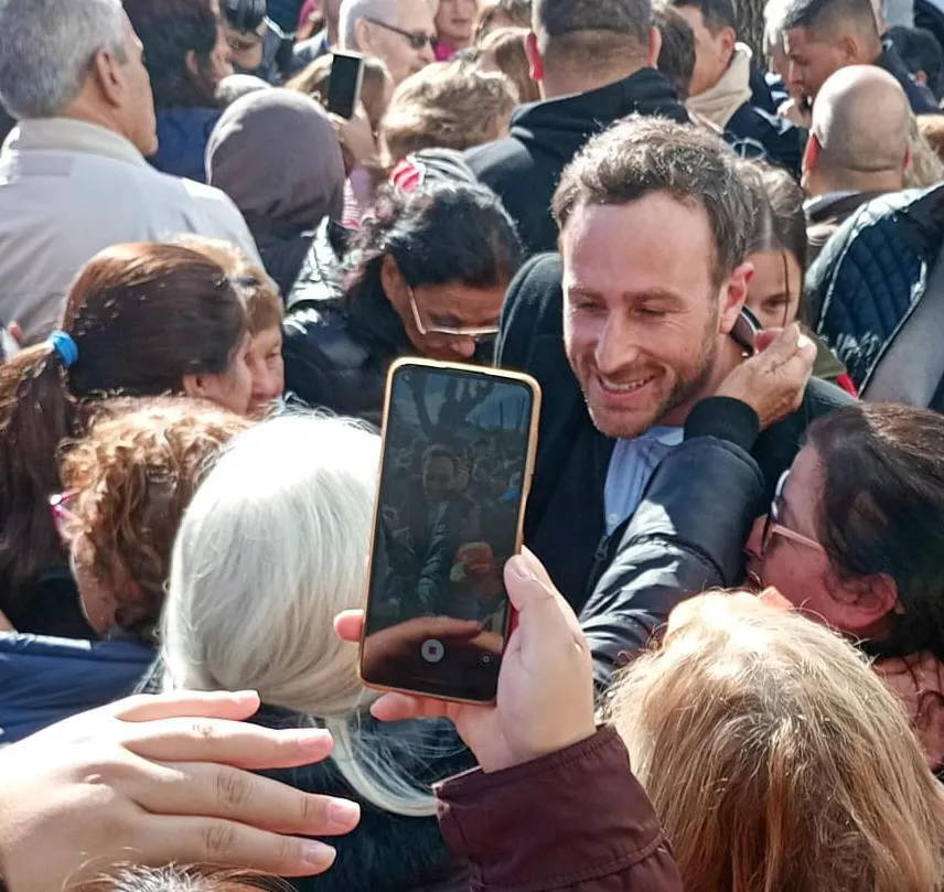Hernán Ralinqueo, en la inauguración del nuevo CAPS de 25 de Mayo