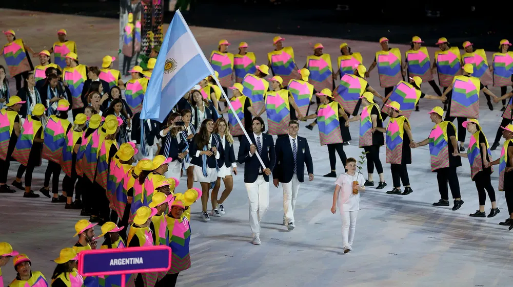 Argentina desfila en la inauguración de los Juegos Olímpicos de Río 2016 Argentina desfila en la inauguración de los Juegos Olímpicos de Río 2016