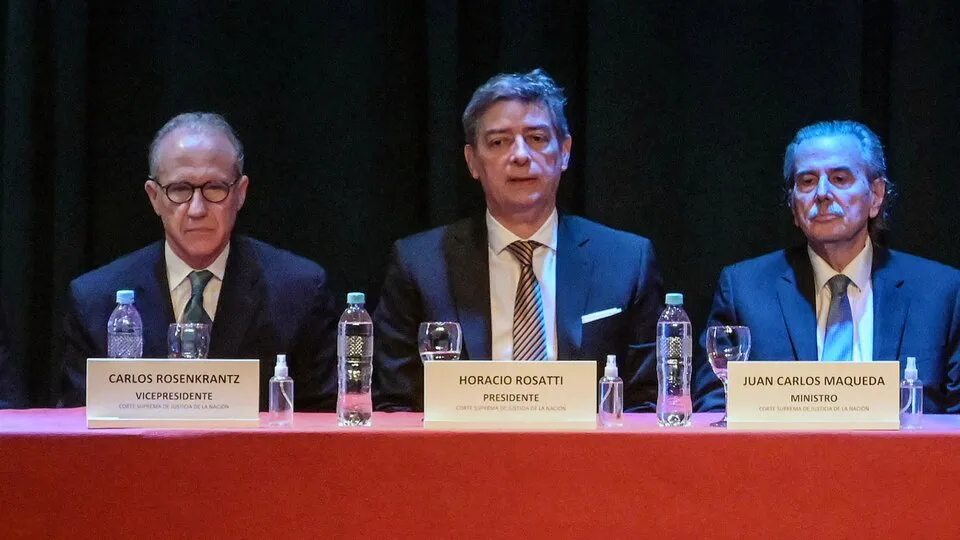 Carlos Rosenkrantz, Juan Carlos Maqueda y Ricardo Lorenzetti