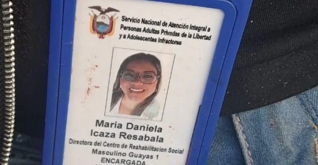 La identificación de María Daniela Icaza, la mujer asesinada.
