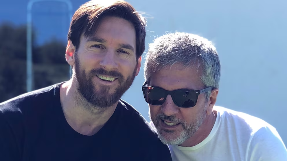 Jorge y Lionel Messi