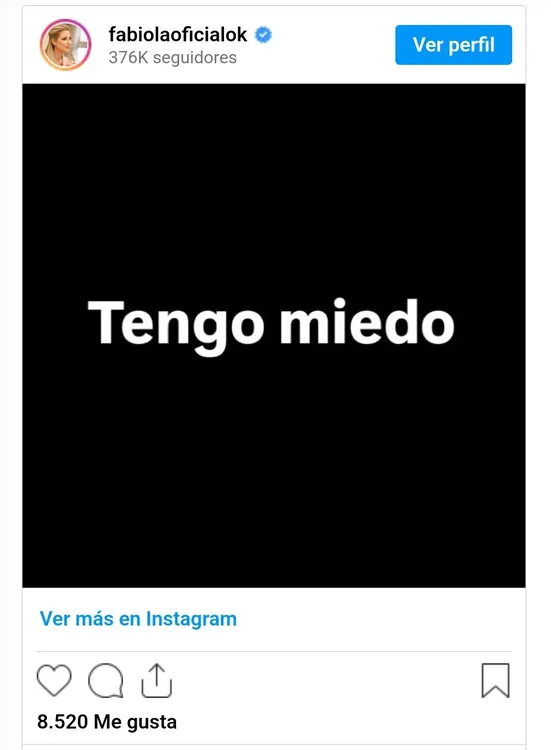 Fabiola Yañez no entregó su celular y posteó un fuerte mensaje Fabiola Yañez no entregó su celular y posteó un fuerte mensaje