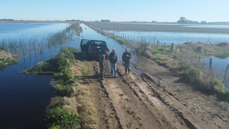 Caminos rurales intransitables en Nueve de Julio