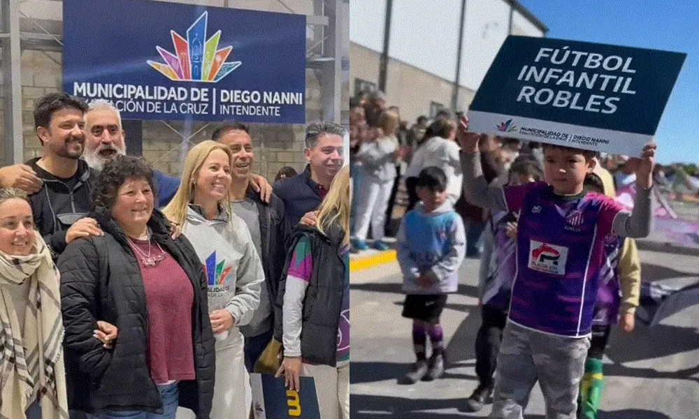 Nanni inauguró el nuevo Polideportivo Municipal.