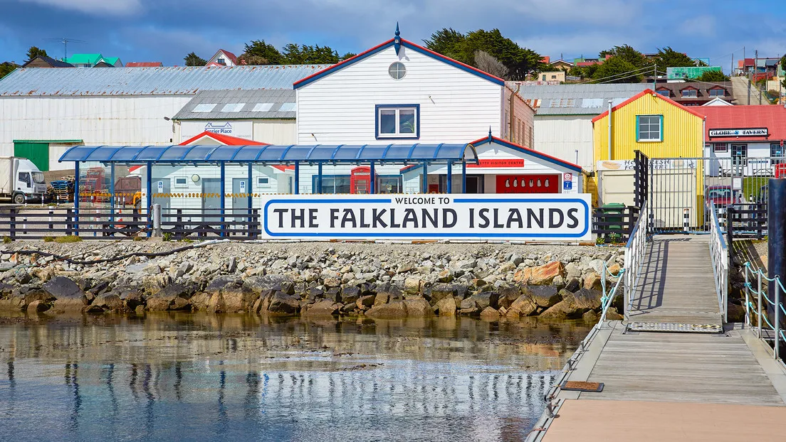 Puerto Argentino, la capital de las Islas Malvinas.