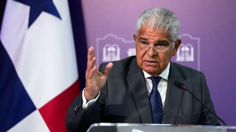 El presidente de Panamá, José Raúl Mulino