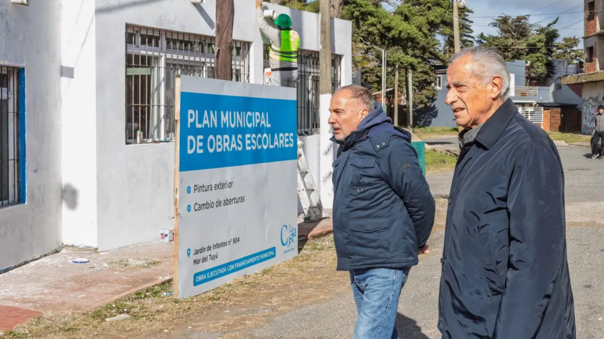 Continúan las obras de infraestructura escolar en La Costa