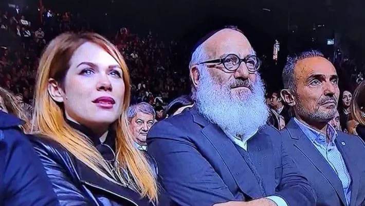 Lilia Lemoine durante el acto de Milei en el Luna Park