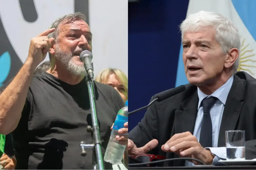 Rodolfo Aguiar, secretario general de ATE, contra el minisitro de Justicia, Mariano Cúneo Libarona