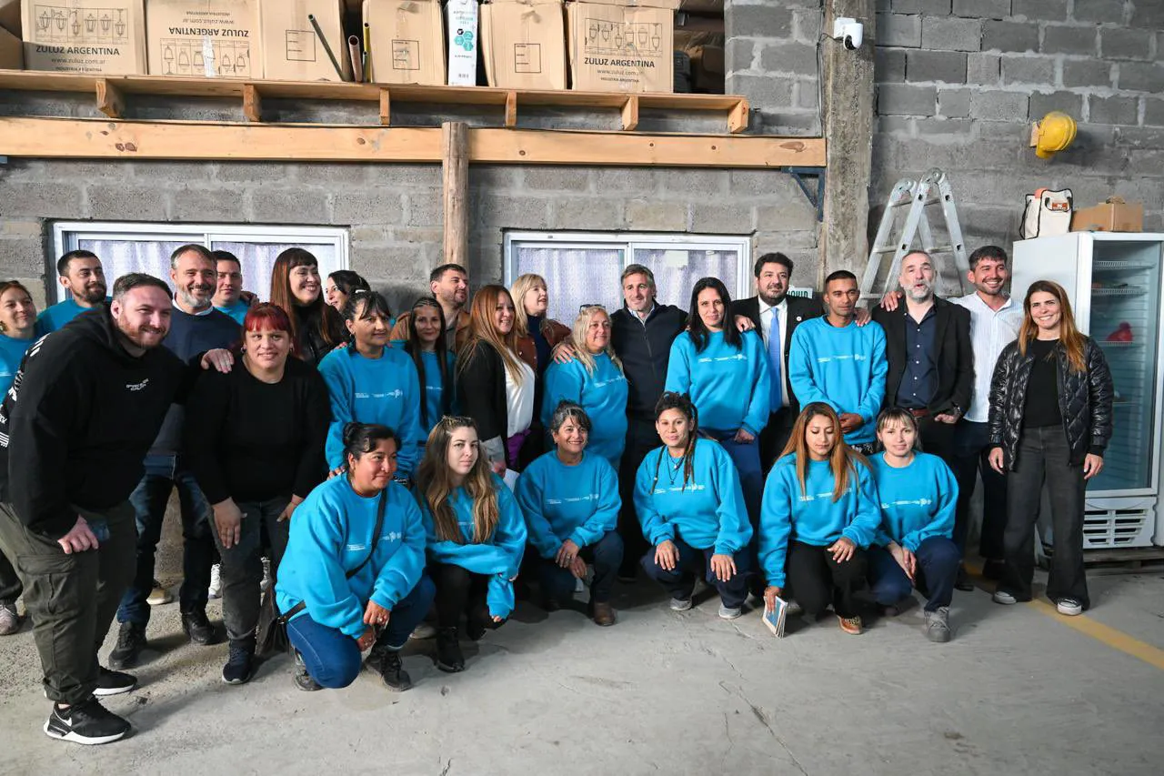 Mena y Achával en la inauguración del Polo Productivo de Inclusión Social en Pilar