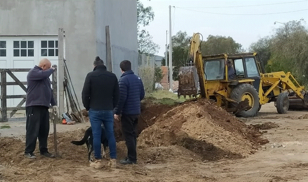 Chalde supervisó obra en Dorrego 2
