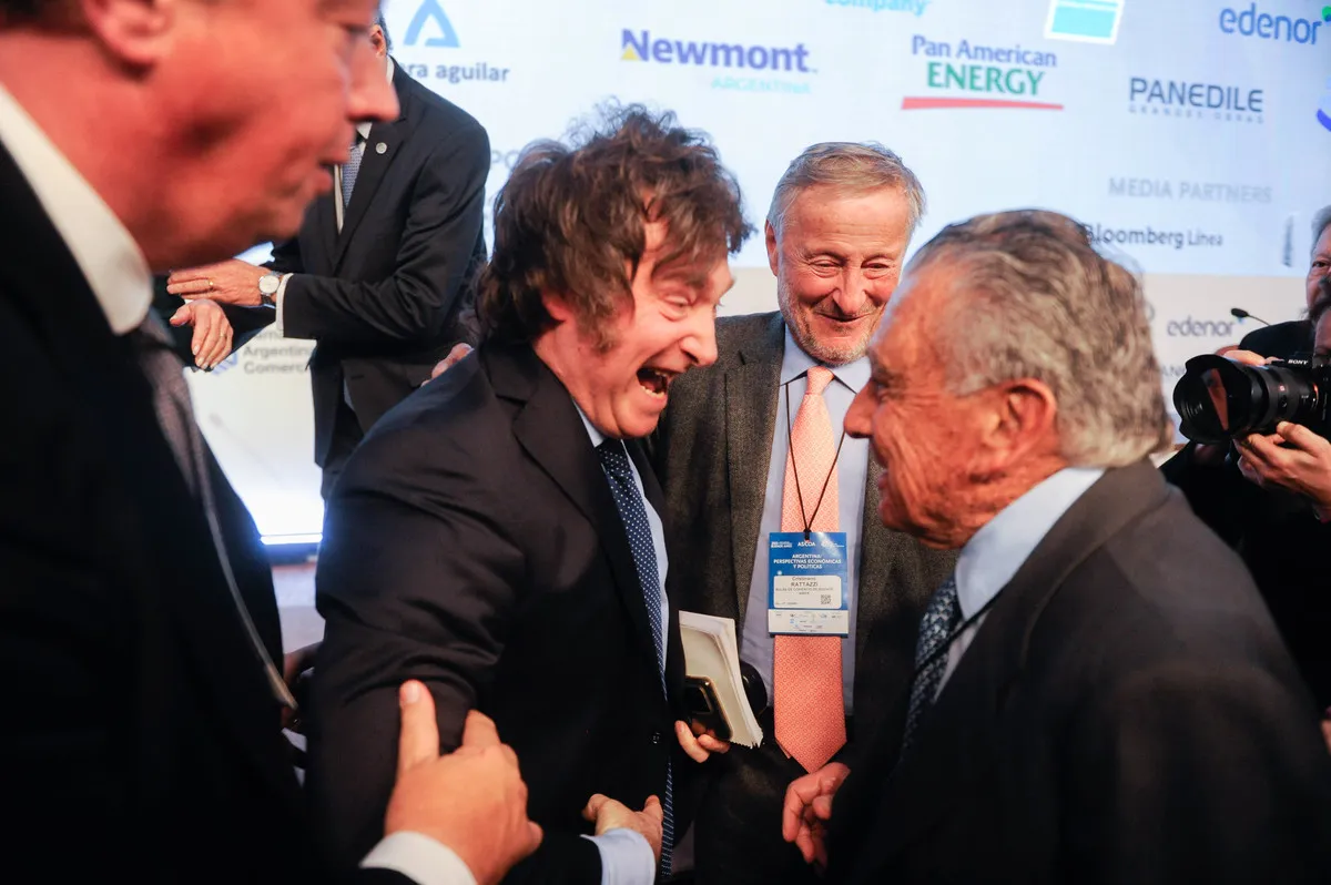 Javier Milei y Eduardo Eurnekian