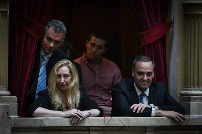 Karina Milei y Manuel Adorni