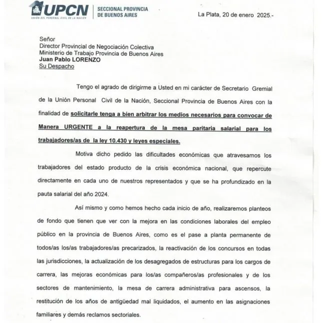 upcn paritarias