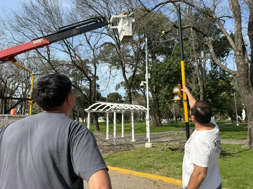 Avanza la instalació de cámaras en Ramallo 2