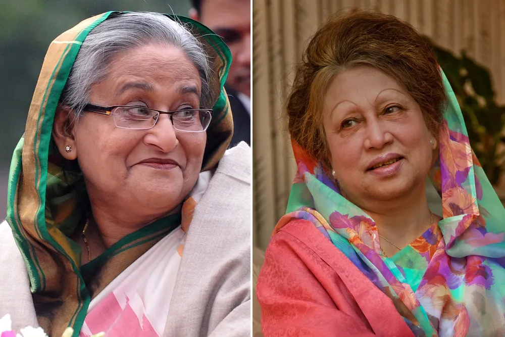 Sheij Hasina y Begum Khaleda Zia