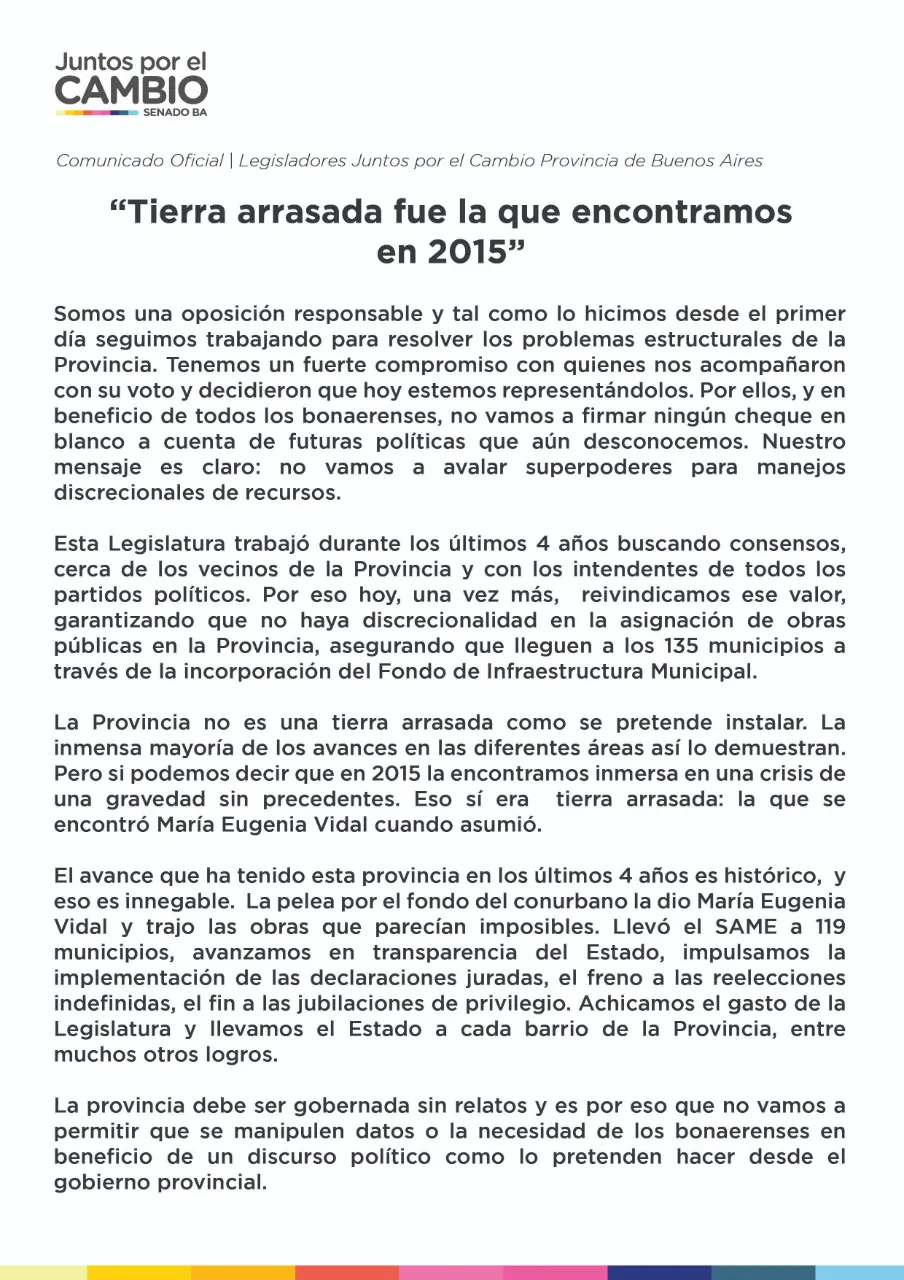 TIERRA ARRASADA: ¿RELATO O REALIDAD?