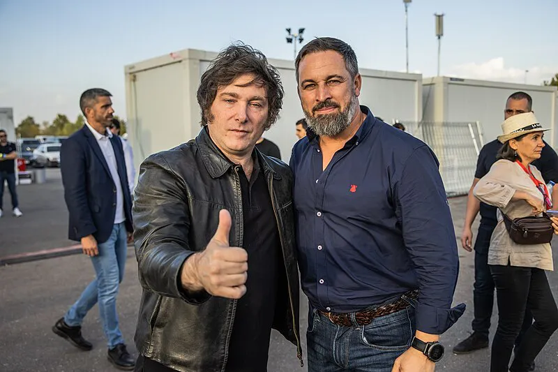 Javier Milei y Santiago Abascal