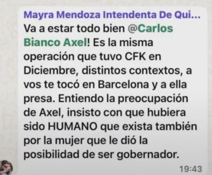 Chat de Mayra Mendoza