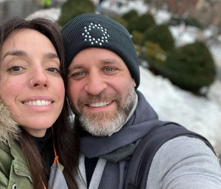 Glinski junto a Tamara Pettinato.