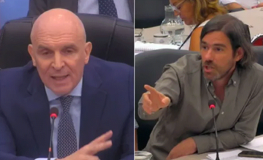 Espert y Del Caño tuvieron un fuerte cruce.