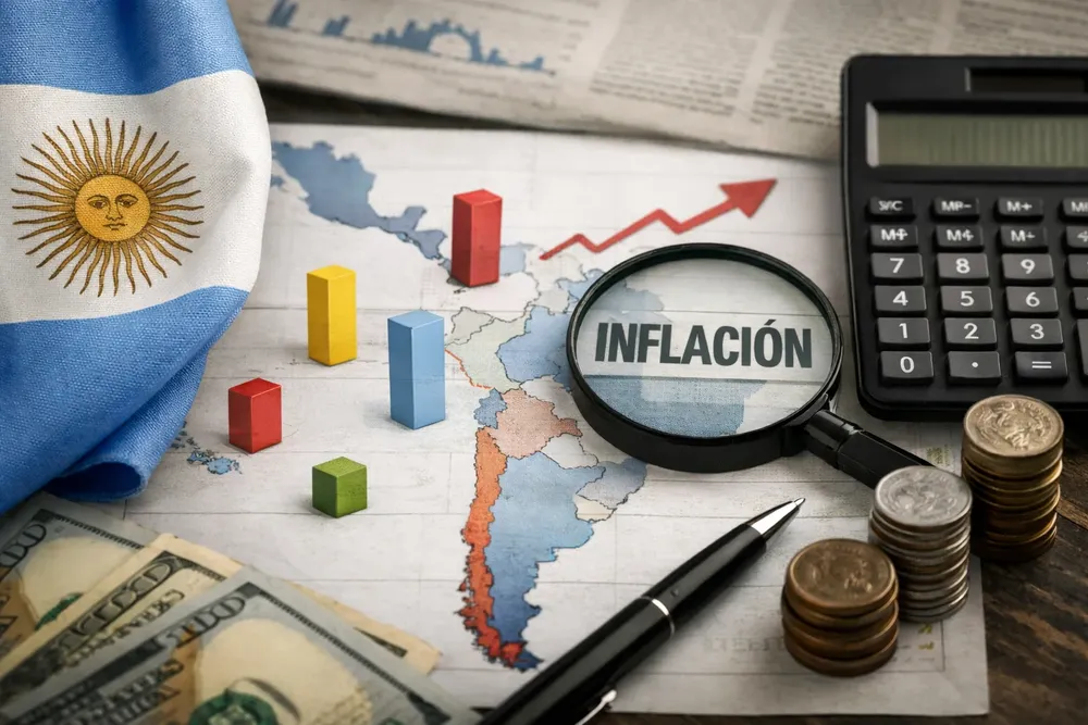 Argentina, segunda en el ranking de inflación de América Latina en febrero