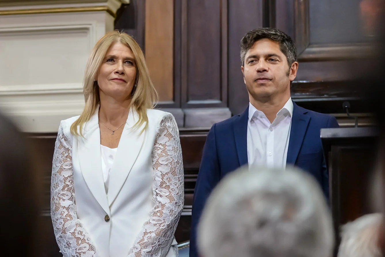 Magario y Kicillof.