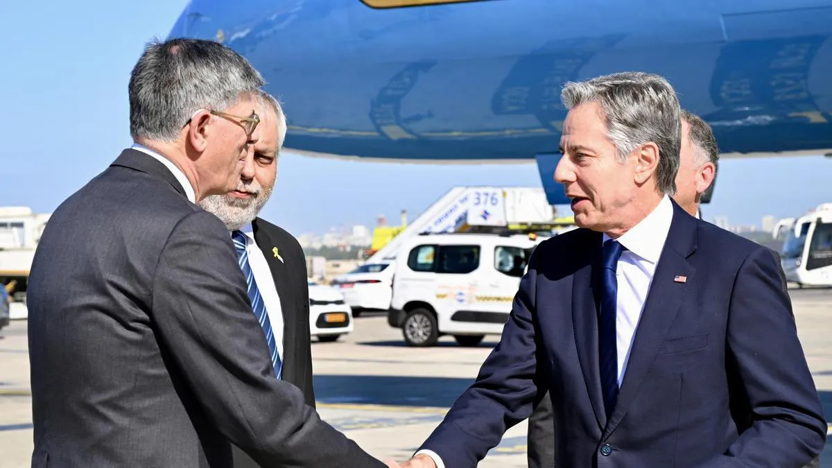 Blinken visita Israel en busca de soluciones diplomáticas para Gaza y Líbano