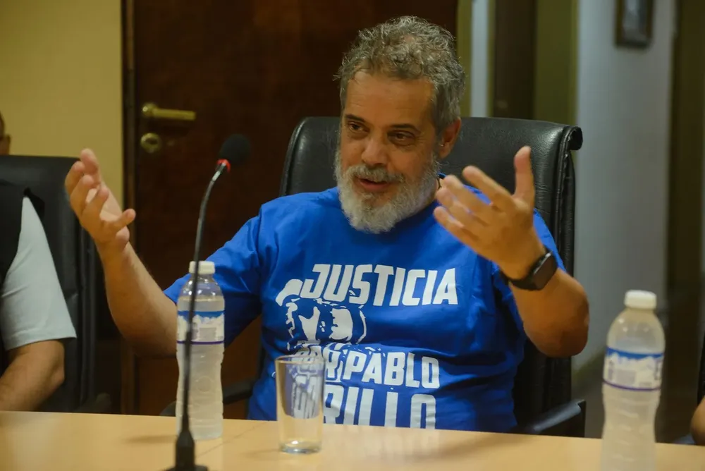 Pablo Grillo con la CGT